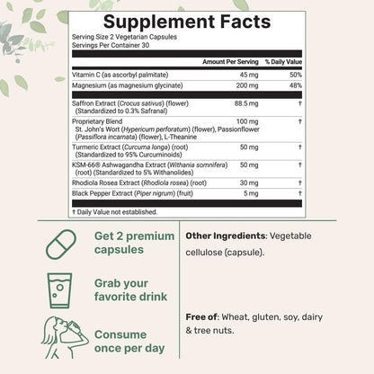 Saffron+ Advanced Veggie Capsules